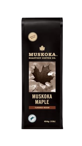 Muskoka Roastery Coffee, Muskoka Maple, Kosher, Medium Roast, Whole Bean, 454g
