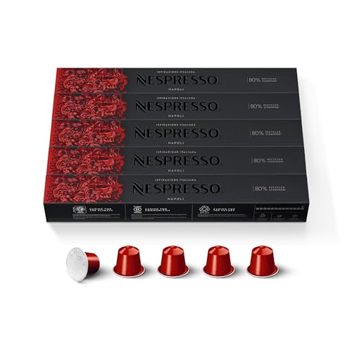 Nespresso Capsules OriginalLine, Ispirazione Napoli, Dark Roast, Espresso Coffee Pods, 50-Count