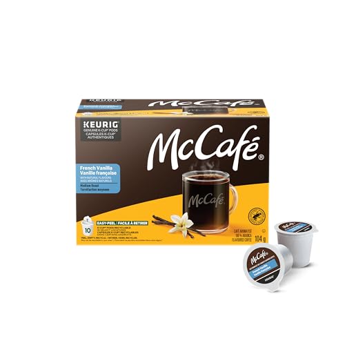 McCafe, French Vanilla, Arabica, Medium Roast, K-Cup Coffee Pods, 10 Count