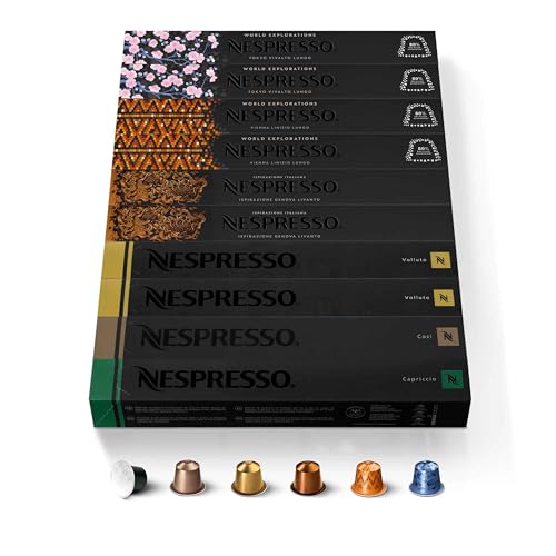 Nespresso Capsules OriginalLine, Ispirazione Espresso Variety Pack, Medium Roast, Coffee Pods, 100-Count
