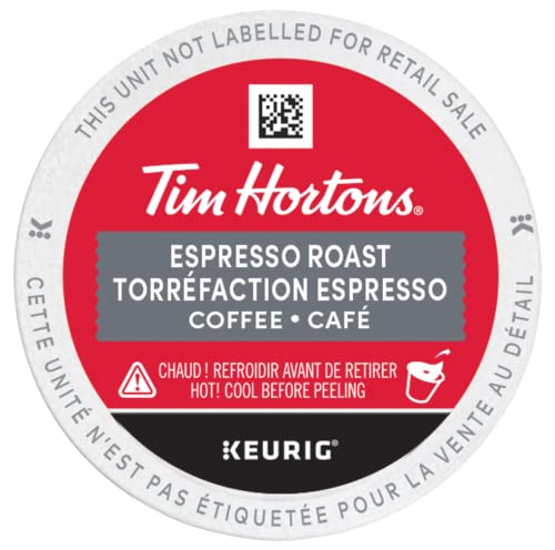 image Tim Hortons, Espresso Roast, 100% Arabica, Dark Roast, K-Cup Pods, 12 Count