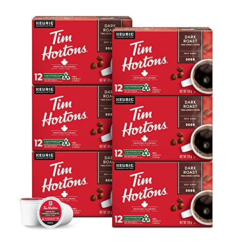 Tim Hortons, Dark Roast, 100% Arabica, Dark Roast, K-Cup Pods, 72 Count