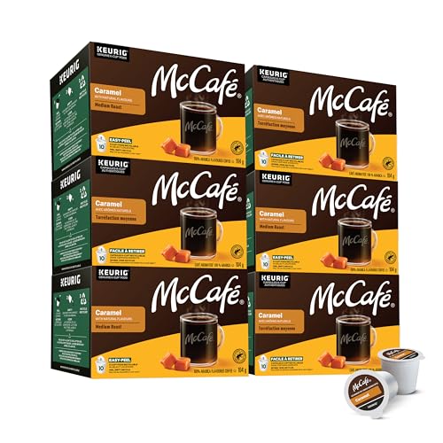 McCafe, Caramel, Arabica, Medium Roast, K-Cup Coffee Pods, 60 Count