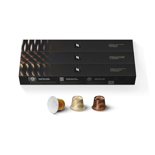 Nespresso Capsules OriginalLine,  Barista Flavored Pack,  Medium Roast,  Espresso Coffee Pods,  30-Count