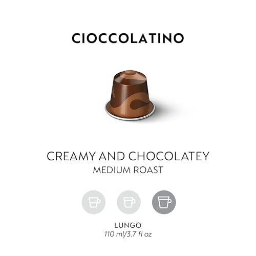 Nespresso Capsules OriginalLine,  Cioccolato,  Medium Roast,  Espresso Coffee Pods,  50-Count