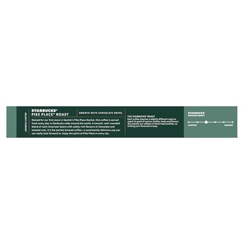 Starbucks, Pike Place Roast, Medium Roast, Coffee Pods,  10-Count