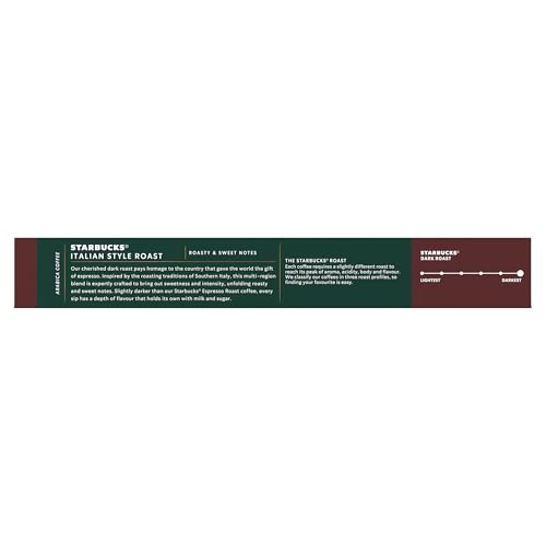 Starbucks, Italian Style Roast, Dark Roast, Coffee Pods, 10-Count