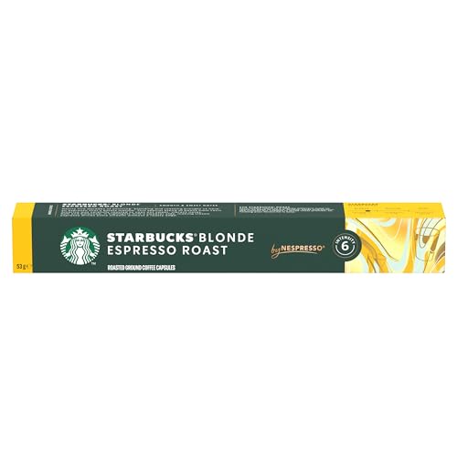 Starbucks, Blonde Espresso Roast, Light Roast, Coffee Pods, 10-Count