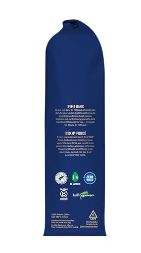 Muskoka Roastery Coffee, TOO Dark, 100% Arabica Coffee, Very Dark Roast, Whole Bean, 400g