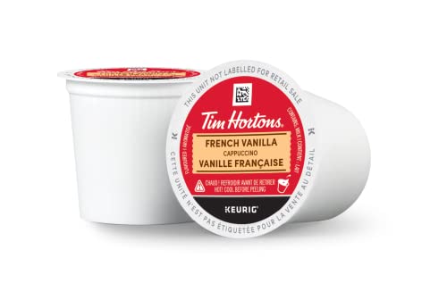 Tim Hortons, French Vanilla, 100% Arabica, Medium Roast, Flavoured Coffee, K-Cup Pods, 10 Count