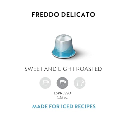 image Nespresso Capsules OriginalLine,  Freddo Delicato,  Light Roast,  Iced Espresso Coffee Pods,  50-Count