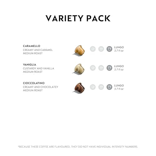 Nespresso Capsules OriginalLine,  Barista Flavored Pack,  Medium Roast,  Espresso Coffee Pods,  30-Count