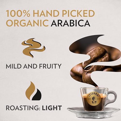 Lavazza, ¡Tierra! Organic for Planet, 100% Arabica, Light Roast, Whole Bean Coffee, 2.2 lb