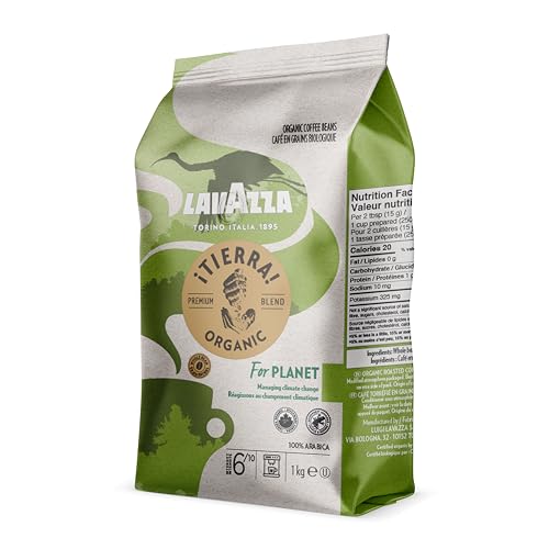 Lavazza, ¡Tierra! Organic for Planet, 100% Arabica, Light Roast, Whole Bean Coffee, 2.2 lb