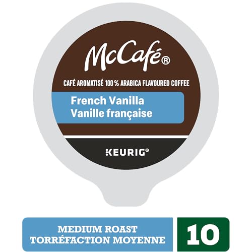 McCafe,  French Vanilla,  Arabica,  Medium Roast,  K-Cup Coffee Pods,  10 Count