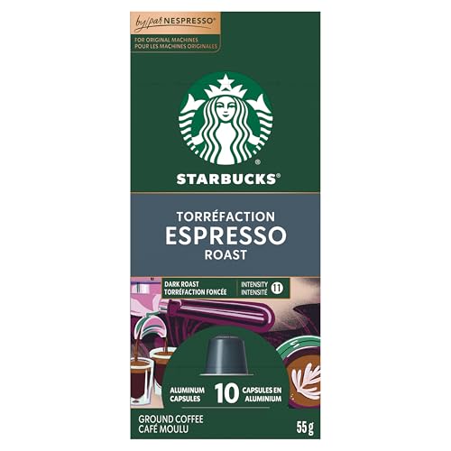 Starbucks, Espresso Roast, Dark Roast, Coffee Pods, 55g