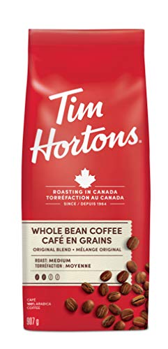 Tim Hortons, Original Blend, 100% Arabica, Medium Roast, Whole Bean, 907g
