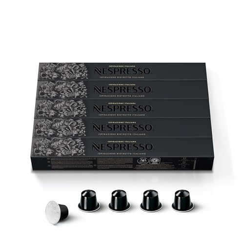 Nespresso Capsules OriginalLine,  Ristretto Intenso,  Dark Roast,  Espresso Coffee Pods,  50-Count