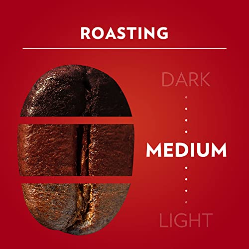 Lavazza, Qualità Rossa, Arabica and Robusta Blend, Medium Roast, Whole Bean Coffee, 2.2 lb