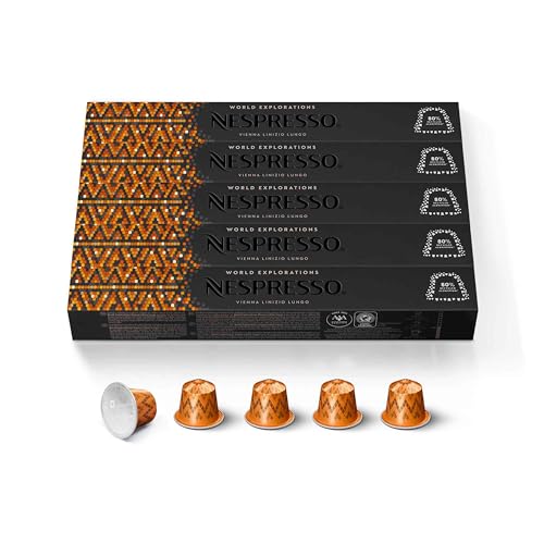Nespresso Capsules OriginalLine,  Vienna Lungo,  Medium Roast,  Coffee Pods,  50-Count