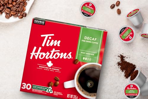 Tim Hortons, Decaf, 100% Arabica, Medium Roast, K-Cup Pods, 30 Count