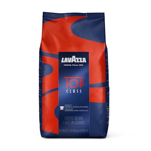 Lavazza, Top Class, Arabica and Robusta Blend, Medium Roast, Whole Bean Coffee, 2.2 lb