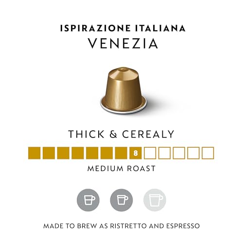 Nespresso Capsules OriginalLine,  Ispirazione Venezia,  Medium Roast,  Espresso Coffee Pods,  50-Count