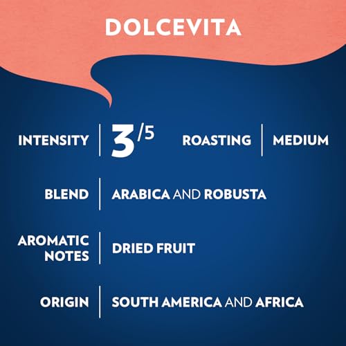 Lavazza, Dolcevita Classico, Arabica and Robusta Blend, Medium Roast, Whole Bean Coffee, 12 oz