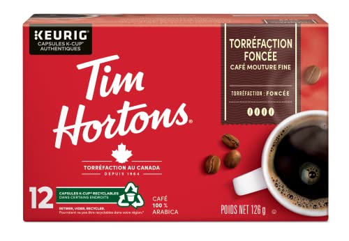 Tim Hortons, Dark Roast, 100% Arabica, Dark Roast, K-Cup Pods, 72 Count