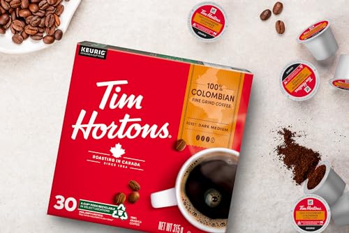 Tim Hortons, Colombian, 100% Colombian, Medium Roast, K-Cup Pods, 30 Count