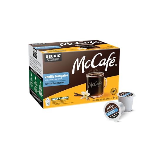 McCafe,  French Vanilla,  Arabica,  Medium Roast,  K-Cup Coffee Pods,  10 Count