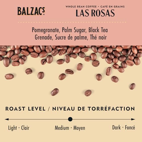 Balzac's Coffee Roasters, Las Rosas, 100% Arabica Coffee, Medium Roast, Whole Bean Coffee, 300g