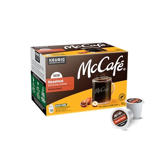 McCafe,  Hazelnut Flavoured,  Arabica,  Medium Roast,  K-Cup Coffee Pods,  10 Count