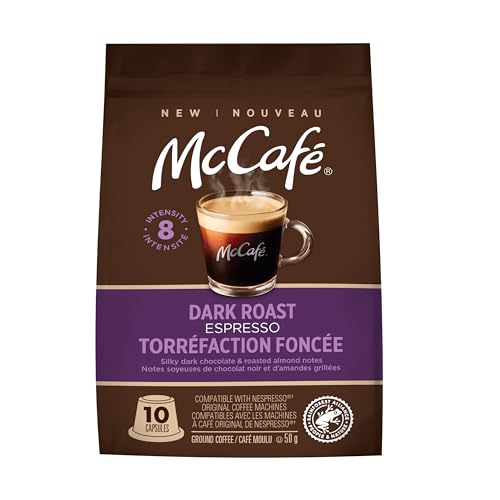 McCafe,  Espresso,  Dark Roast,  Arabica,  Coffee Capsules,  10 Count