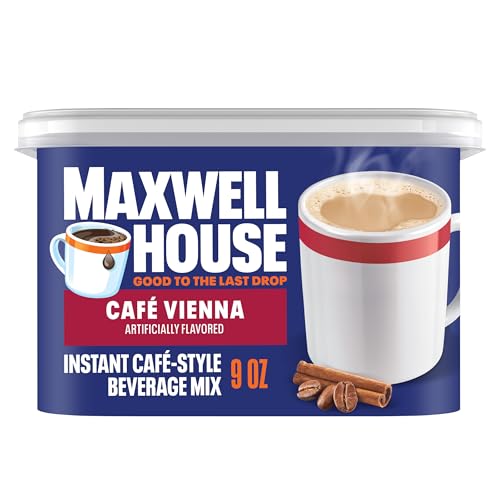 Maxwell House,  Cafe Vienna,  Kosher,  Light Roast,  Instant Coffe,  Canister 9 oz