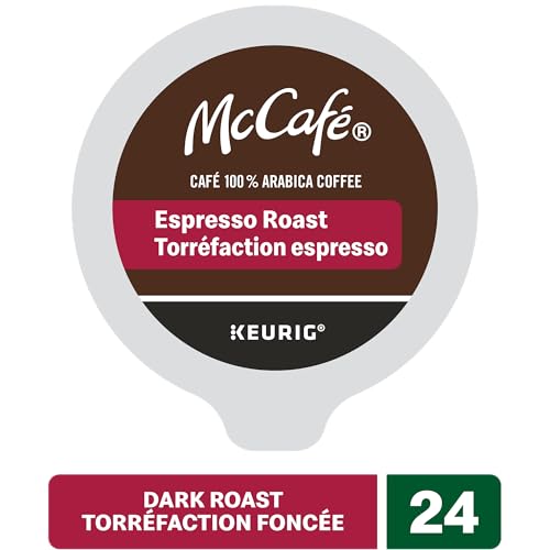 McCafe,  Espresso Roast,  Arabica,  Dark Roast,  K-Cup Coffee Pods,  24 Count