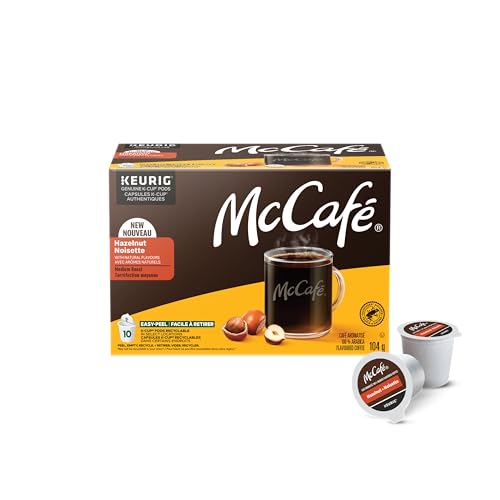 McCafe,  Hazelnut Flavoured,  Arabica,  Medium Roast,  K-Cup Coffee Pods,  10 Count