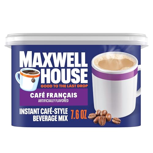 Maxwell House,  Cafe Francais,  Kosher,  Light Roast,  Instant Coffee,  Canister 7.6 oz