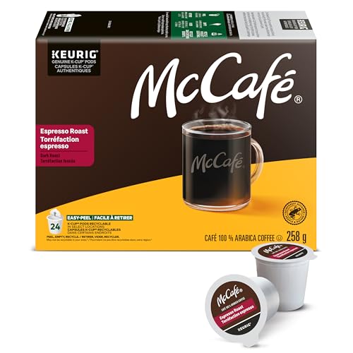 McCafe,  Espresso Roast,  Arabica,  Dark Roast,  K-Cup Coffee Pods,  24 Count