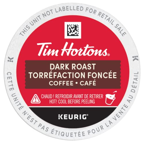 Tim Hortons, Dark Roast, 100% Arabica, Dark Roast, K-Cup Pods, 30 Count