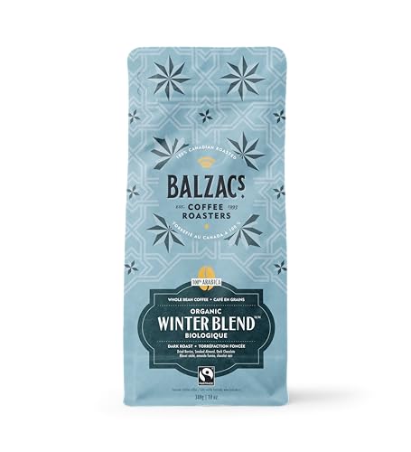 Balzac's Coffee Roasters, Winter Blend, 100% Arabica Coffee, Dark Roast, Whole Bean Coffee, 340g