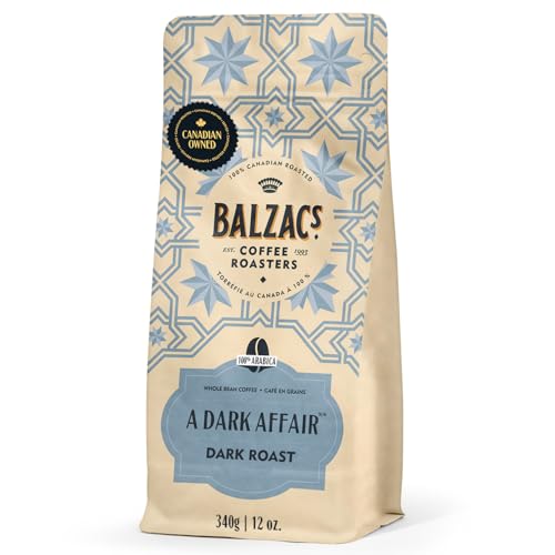 Balzac's Coffee Roasters, A Dark Affair, 100% Arabica Coffee, Dark Roast, Whole Bean Coffee, 340g