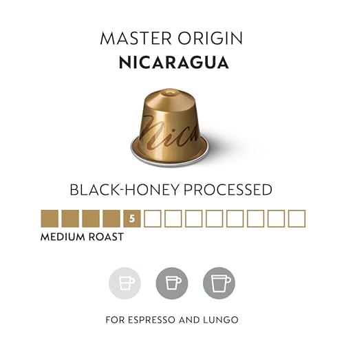 image Nespresso Capsules OriginalLine,  Master Origin Nicaragua,  Medium Roast,  Coffee Pods,  50-Count