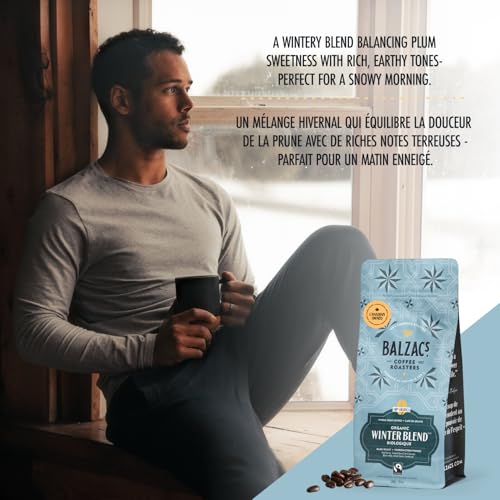 Balzac's Coffee Roasters, Winter Blend, 100% Arabica Coffee, Dark Roast, Whole Bean Coffee, 340g