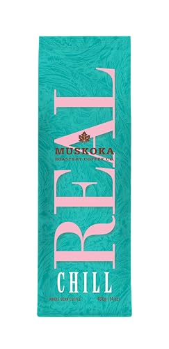 Muskoka Roastery Coffee, REAL Chill, Q-Grade Specialty Coffee Arabica Beans, Medium Roast, Whole Bean, 400g