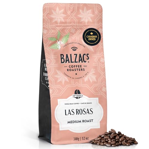 Balzac's Coffee Roasters, Las Rosas, 100% Arabica Coffee, Medium Roast, Whole Bean Coffee, 300g