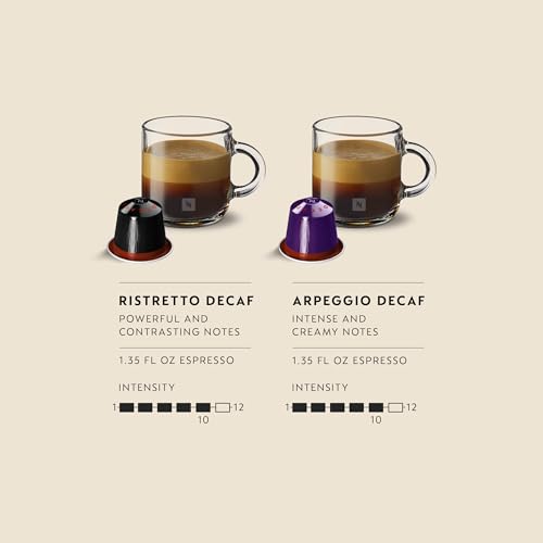 Nespresso Capsules OriginalLine,  Dark Roast Decaffeinated Variety Pack,  Dark Roast,  Espresso Coffee Pods,  20-Count
