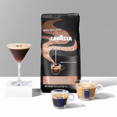 Lavazza, Espresso, 100% Arabica, Medium Roast, Whole Bean Coffee, 2.2 lb