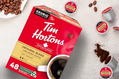 Tim Hortons, Original Blend, 100% Arabica, Medium Roast, K-Cup Pods, 48 Count