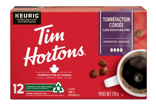 Tim Hortons, Bold Roast, 100% Arabica, Dark Roast, K-Cup Pods, 12 Count